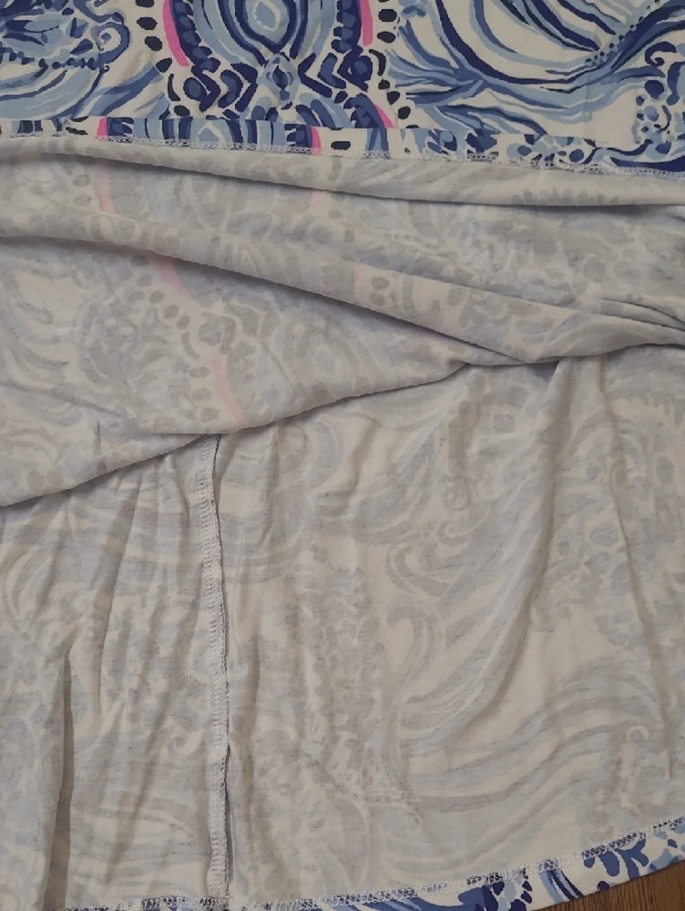 Lilly Pulitzer Blue & Pink‎ Printed Tunic - Picture 6 of 13